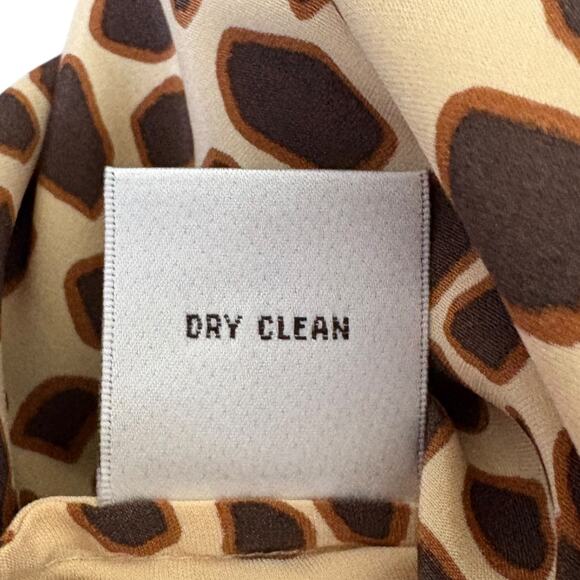 Vintage Y2K Talbots Silk Leopard Babydoll Top Mob Wife Glam Animal Print 12 - Picture 8 of 10